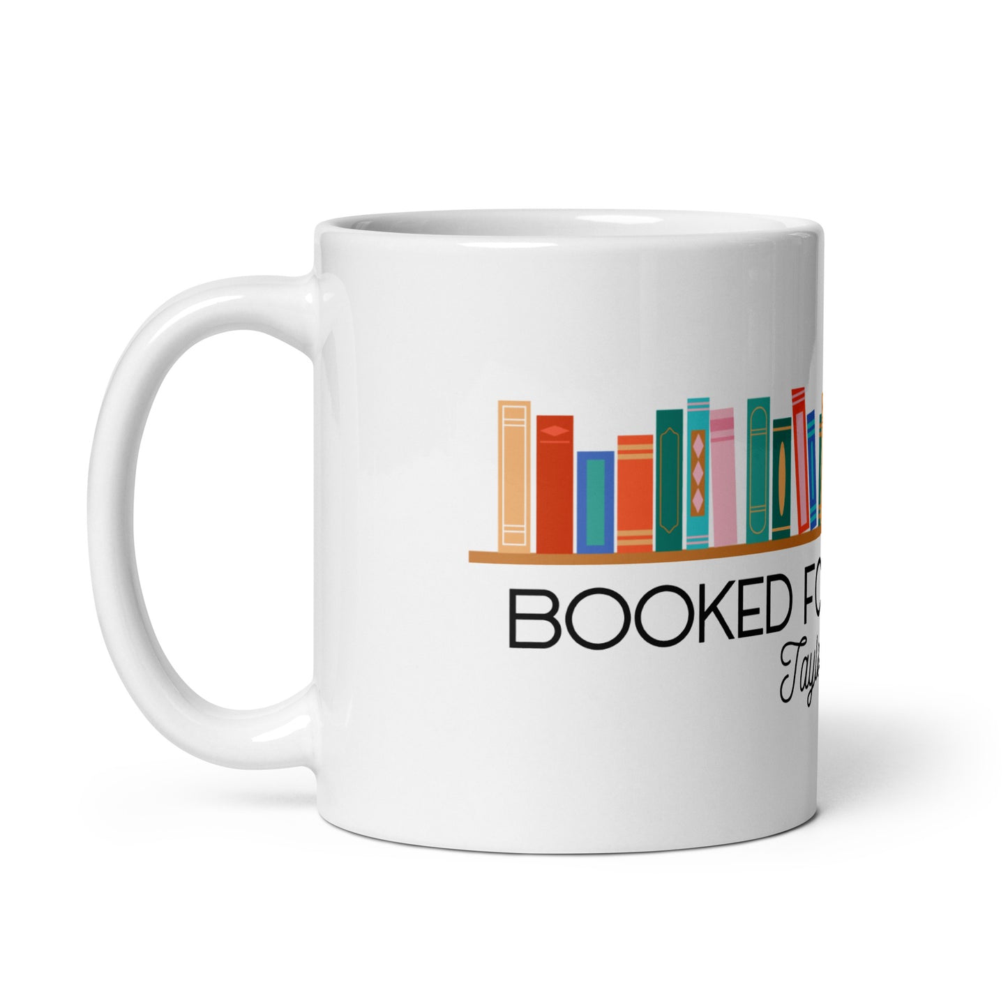 Booked for the Week White Glossy Mug